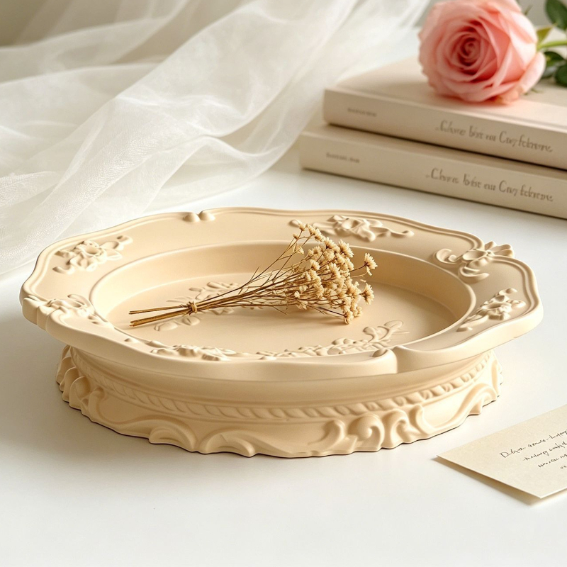 Soap Making Handmade - Elegant Vintage Baroque Lace Silicone Mold,