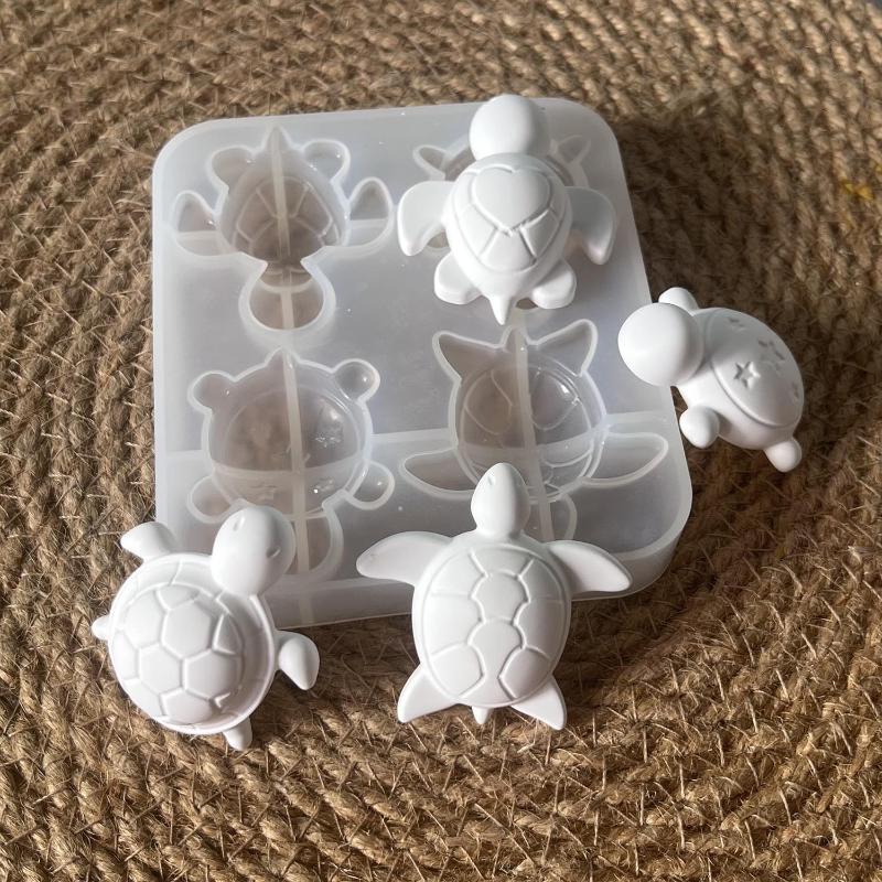 Soap Making Handmade - Four Turtles Plaster Silicone Molds DIY