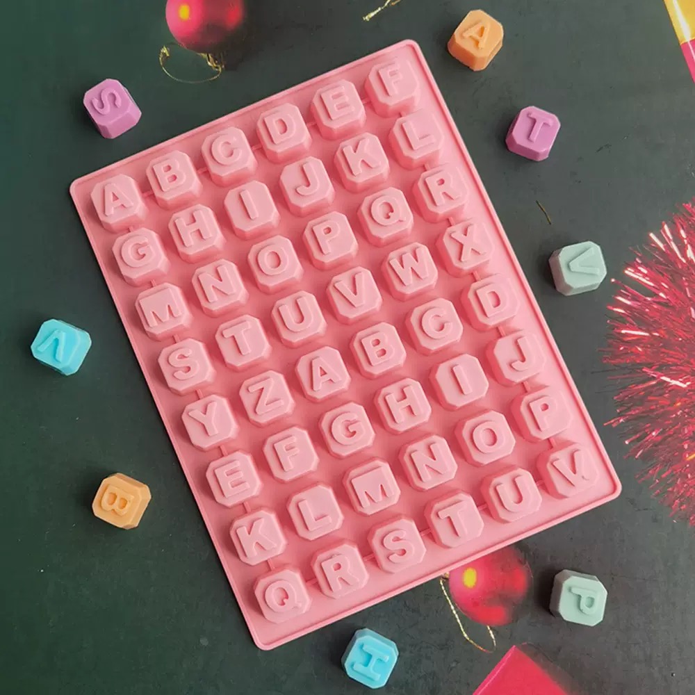 Soap Making Handmade - 48 Letter Enghish Alphabet letter Silicone