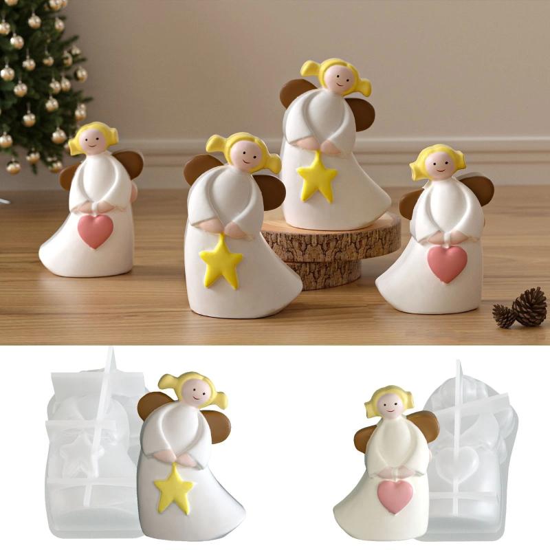 Love Angel Gypsum Mold Candle  - огляд і ціна Soap Making Handmade