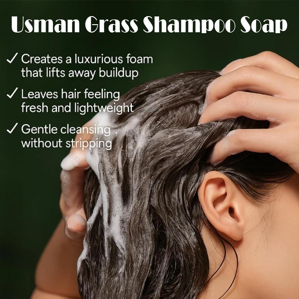 80g Usman Grass Solid Shampoo  - огляд і ціна Soap Making Oils