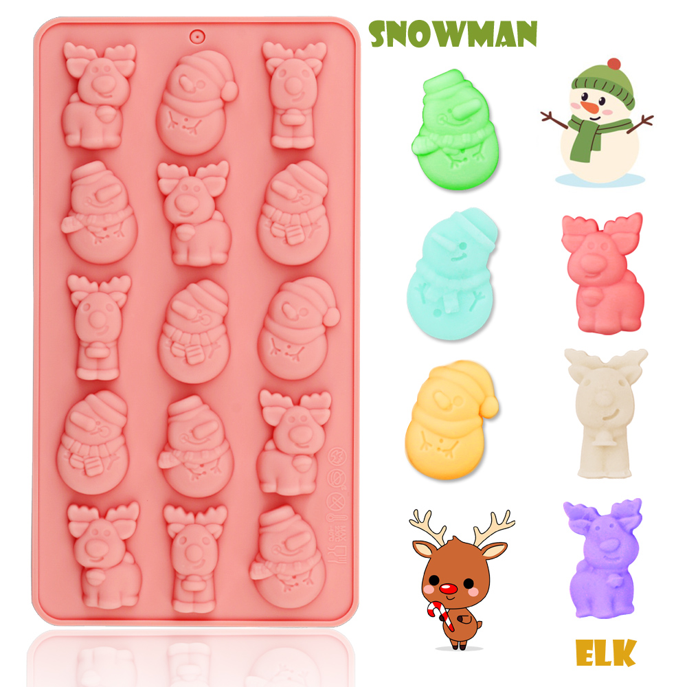 15-Cavity Christmas Snowman an - огляд і ціна Soap Making Directions