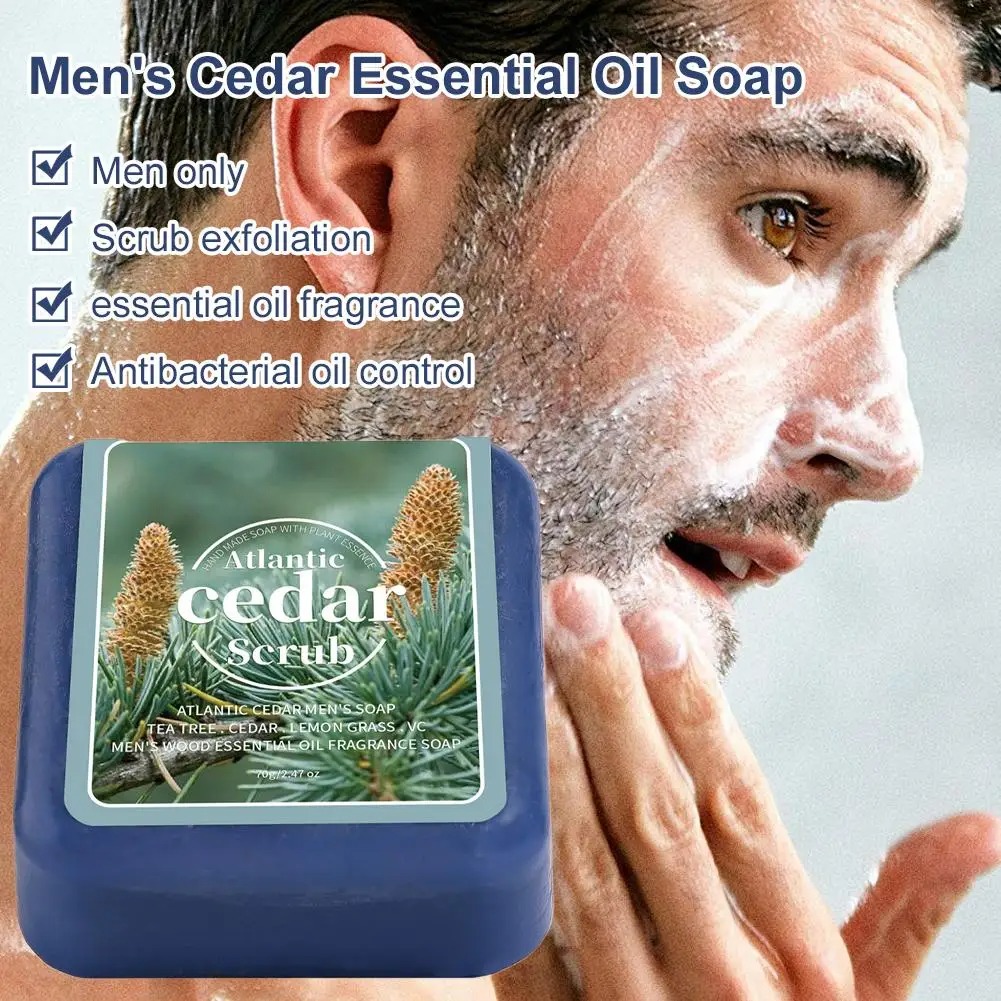 Men's Cedar Essential Oil Soap - огляд і ціна Soap Making Oils