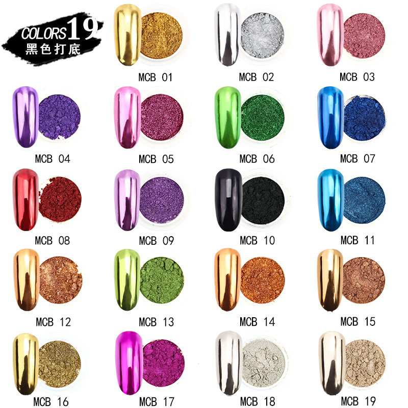 2BOX/Set Red Green Chrome Mirr - огляд і ціна Mica Powder Colorant